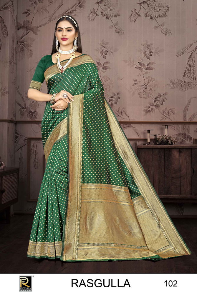 Rasgulla By Ronisha Designer Banarasi Silk Sarees Wholesale Clothing Suppliers In India
